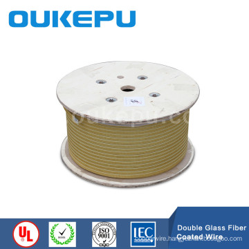 fiberglass wrapped aluminium flat wire,glassfiber covered copper flat wire,double fiber glass wire